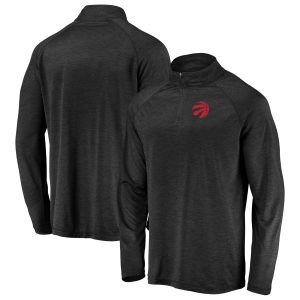 Fanatics Toronto Raptors Black Iconic Striated Raglan Quarter Zip Pullover Jacket Glamorous Limited stock! Be quick and grab this must - have jersey to support your team.