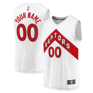 Fanatics Toronto Raptors White Fast Break Custom Replica Jersey Association Refined Edition Customizable! Personalize this great jersey.