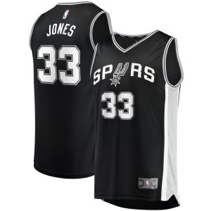 Fanatics Tre Jones San Antonio Spurs Black Fast Break Classy Replica Jersey Icon Edition Gift idea! Surprise a sports fan with this amazing jersey.