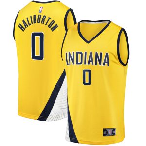 Fanatics Tyrese Haliburton Indiana Pacers Gold Fast Break Replica Jersey Statement Edition Fantastic Limited stock! Be quick and grab this must - have jersey to support your team.