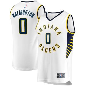 Fanatics Tyrese Haliburton Indiana Pacers White Fast Break Prime Replica Jersey Association Edition Collectors