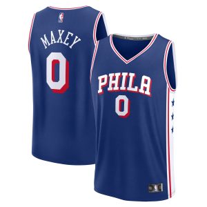 Fanatics Tyrese Maxey Philadelphia 76ers Youth Royal Fast Break Remarkable Replica Player Jersey Icon Edition Celebrate your team! Order this commemorative jersey.