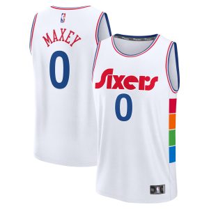 Fanatics Tyrese Maxey Captivating Philadelphia 76ers Youth White 2024/25 Fast Break Player Jersey City Edition Hurry! Exclusive offer. Get your hands on this outstanding jersey right away.