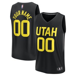 Fanatics Utah Jazz Black Fast Break Custom Replica Jersey Premium - grade Statement Edition For a short time only! Don't miss out on this fantastic jersey.
