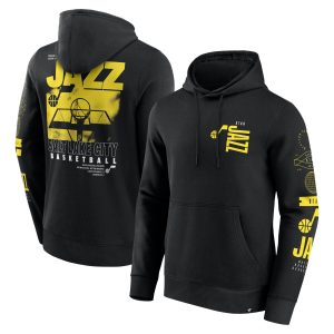Fanatics Utah Jazz Black Game Time Crossover Pullover Luxurious Hoodie Be a part of the action! Get this game - ready jersey.