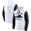 Fanatics Stylish Utah Jazz White/Black Attack Colorblock Pullover Hoodie Hurry! Exclusive offer. Get your hands on this outstanding jersey right away.