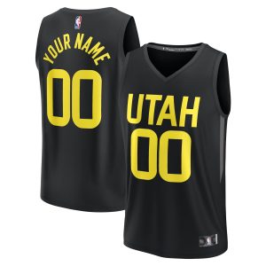 Fanatics Utah Jazz Youth Black Fast Delightful Break Replica Custom Jersey Statement Edition Limited stock! Be quick and grab this must - have jersey to support your team.