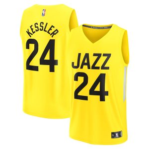 Fanatics Walker Kessler Striking Utah Jazz Youth Yellow Fast Break Player Jersey Icon Edition Authentic look! Wear this genuine jersey.