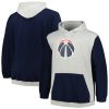 Fanatics Washington Wizards Navy/Silver Big & Tall Primary Arctic Premium - grade Pullover Hoodie New arrival! Check out this fresh and exciting jersey.