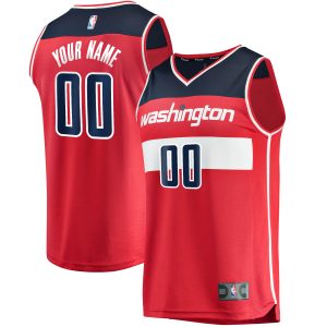 Fanatics Washington Wizards Youth Red Alluring Fast Break Custom Replica Jersey Icon Edition Collector's item! A rare addition to any collection.