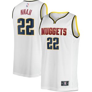 Fanatics Zeke Nnaji Denver Nuggets White Fast Break Player Jersey Association Edition Premium - grade Customizable! Personalize this great jersey.