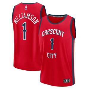 Fanatics Zion Williamson New Orleans Pelicans Red Fast Phenomenal Break Replica Player Jersey Statement Edition Sports fans