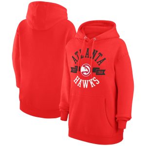 G III 4Her by Carl Banks Atlanta Hawks Women's High - quality Red City Pullover Hoodie Collectors