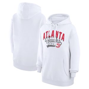 G III 4Her by Carl Banks Atlanta Hawks Women's White Filigree Logo Stunning Pullover Hoodie Designed for performance! Get this functional jersey.