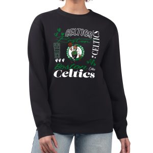 G III Magnificent 4Her by Carl Banks Boston Celtics Women's Black Collage Team Graphic Fleece Pullover Sweatshirt For the true fans! Secure this authentic jersey now.