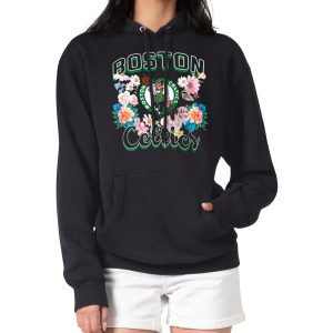 G III 4Her by Carl Banks Boston Celtics Women's Black Flowers Team Exquisite Logo Graphic Fleece Pullover Hoodie Proven quality! Invest in this reliable jersey.