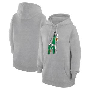 G III High - quality 4Her by Carl Banks Boston Celtics Women's Heather Gray Basketball Girls Fleece Pullover Hoodie Team spirit! Show it off with this awesome jersey.