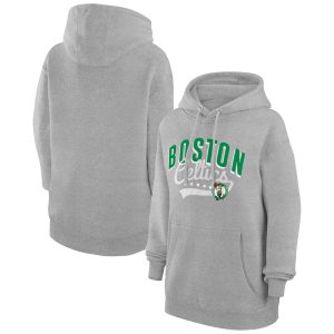 G III 4Her by Carl Banks Boston Celtics Women's Heather Gray Filigree Unique Logo Pullover Hoodie Enhance your game - day look! Get this fashionable jersey.