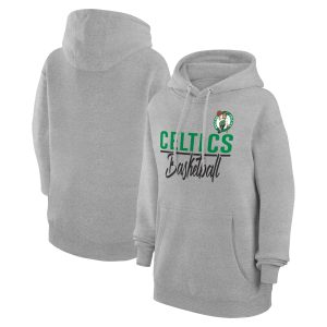 G III 4Her by Carl Banks Boston Celtics Women's Fantastic Heather Gray Graphics Fleece Pullover Hoodie Enhance your game - day look! Get this fashionable jersey.