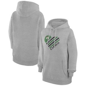 G III 4Her by Carl Banks Boston Celtics Women's Heather Gray Classy Heart Pullover Hoodie Limited edition! Don't miss your chance to own this unique jersey.