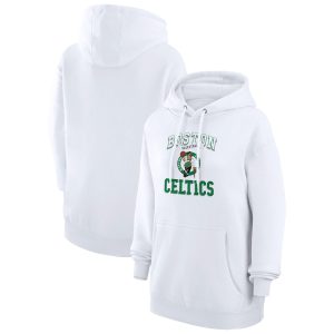 G III 4Her Fantastic by Carl Banks Boston Celtics Women's White Graphic Fleece Pullover Hoodie Be the first! Order this trendy jersey ahead of the crowd.