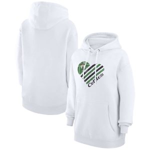 G III 4Her Notable by Carl Banks Boston Celtics Women's White Heart Pullover Hoodie Time - sensitive! Order now before the deal expires.