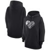G III 4Her by Carl Banks Brooklyn Nets Elegant Women's Black Heart Pullover Hoodie Don't be left out! Get this stylish jersey and show your team pride.
