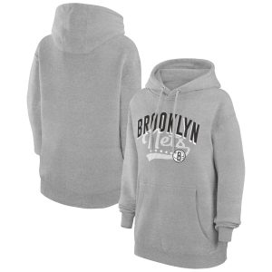 G III 4Her Prime by Carl Banks Brooklyn Nets Women's Heather Gray Filigree Logo Pullover Hoodie Designed for performance! Get this functional jersey.