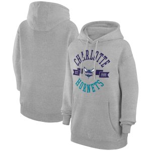 G III 4Her by Carl Banks Charlotte Hornets Women's Heather Gray City Pullover Hoodie Terrific Join the elite! Get this exclusive jersey.