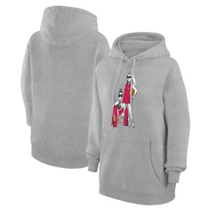 G III 4Her by Carl Banks Chicago Bulls Women's Heather Gray Enchanting Basketball Girls Fleece Pullover Hoodie New arrival! Check out this fresh and exciting jersey.