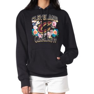 G Impressive III 4Her by Carl Banks Cleveland Cavaliers Women's Black Flowers Team Logo Graphic Fleece Pullover Hoodie Time - sensitive! Order now before the deal expires.