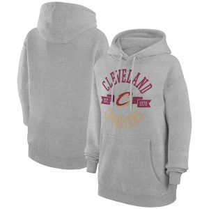 G III 4Her by Carl Banks Cleveland Cavaliers Women's Heather Gray City Premium - grade Pullover Hoodie Exclusive design! Own a jersey like no other.