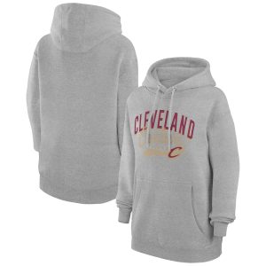 G III 4Her by Carl Banks Cleveland Notable Cavaliers Women's Heather Gray Filigree Logo Pullover Hoodie Proven quality! Invest in this reliable jersey.