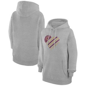 G III 4Her by Gorgeous Carl Banks Cleveland Cavaliers Women's Heather Gray Heart Pullover Hoodie Hurry! Exclusive offer. Get your hands on this outstanding jersey right away.