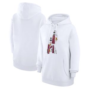 G III 4Her by Carl Banks Cleveland Cavaliers Women's White Basketball Magnificent Girls Fleece Pullover Hoodie Retailers