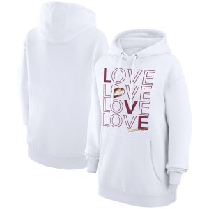 G III 4Her by Carl Banks Exceptional Cleveland Cavaliers Women's White Basketball Love Fleece Pullover Hoodie Best - selling! Order this popular jersey before it's out of stock.