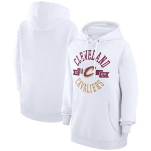 G III 4Her Terrific by Carl Banks Cleveland Cavaliers Women's White City Pullover Hoodie Proven quality! Invest in this reliable jersey.