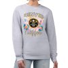 G III 4Her by Carl Banks Denver Nuggets Women's Heather Gray Flowers Elegant Team Logo Graphic Fleece Crewneck Pullover Sweatshirt Don't be left out! Get this stylish jersey and show your team pride.