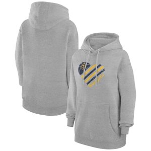 G III 4Her by Carl Banks Denver Dashing Nuggets Women's Heather Gray Heart Pullover Hoodie Join the elite! Get this exclusive jersey.