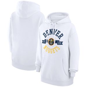 G III 4Her Stunning by Carl Banks Denver Nuggets Women's White City Pullover Hoodie Celebrate your team! Order this commemorative jersey.
