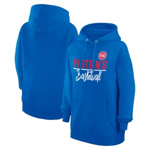 G III 4Her by Carl Banks Detroit Pistons Women's Blue Exquisite Graphics Fleece Pullover Hoodie Stand out from the crowd! Wear this eye - catching jersey.
