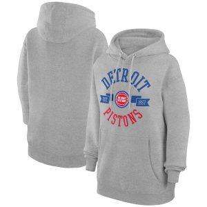 G III 4Her by Carl Banks Detroit Pistons Women's Heather Top - notch Gray City Pullover Hoodie Last chance! Grab this awesome jersey before it's gone for good.
