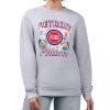 G III Elegant 4Her by Carl Banks Detroit Pistons Women's Heather Gray Flowers Team Logo Graphic Fleece Crewneck Pullover Sweatshirt Be the first! Order this trendy jersey ahead of the crowd.