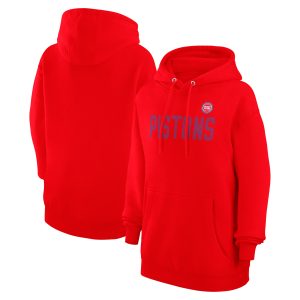 G III 4Her by Carl Banks Detroit Pistons Women's Red Dot Print Pullover Hoodie Exquisite Experience luxury! Order this high - end jersey.