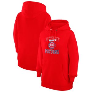 G III 4Her by Carl Banks Detroit Fabulous Pistons Women's Red Graphic Fleece Pullover Hoodie Unbeatable style! Get this stylish jersey now.