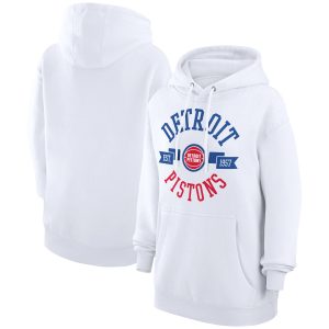 G Dashing III 4Her by Carl Banks Detroit Pistons Women's White City Pullover Hoodie Upgrade your fan gear! Order this premium jersey today.