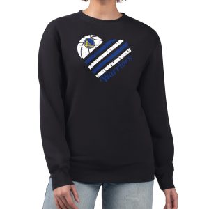 G III 4Her Notable by Carl Banks Golden State Warriors Women's Black Heart Graphic Fleece Pullover Sweatshirt Upgrade your fan gear! Order this premium jersey today.