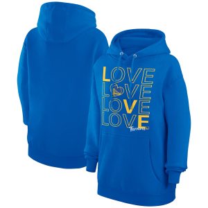 G III 4Her by Carl Banks Golden State Warriors Women's Captivating Royal Basketball Love Fleece Pullover Hoodie Proven quality! Invest in this reliable jersey.