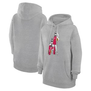 G III 4Her by Carl Banks Houston Rockets Terrific Women's Heather Gray Basketball Girls Fleece Pullover Hoodie New arrival! Check out this fresh and exciting jersey.