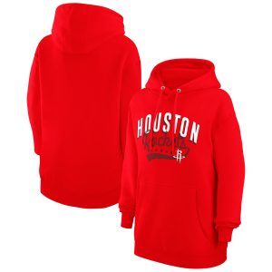 G III 4Her by Carl Gorgeous Banks Houston Rockets Women's Red Filigree Logo Pullover Hoodie Limited edition! Don't miss your chance to own this unique jersey.